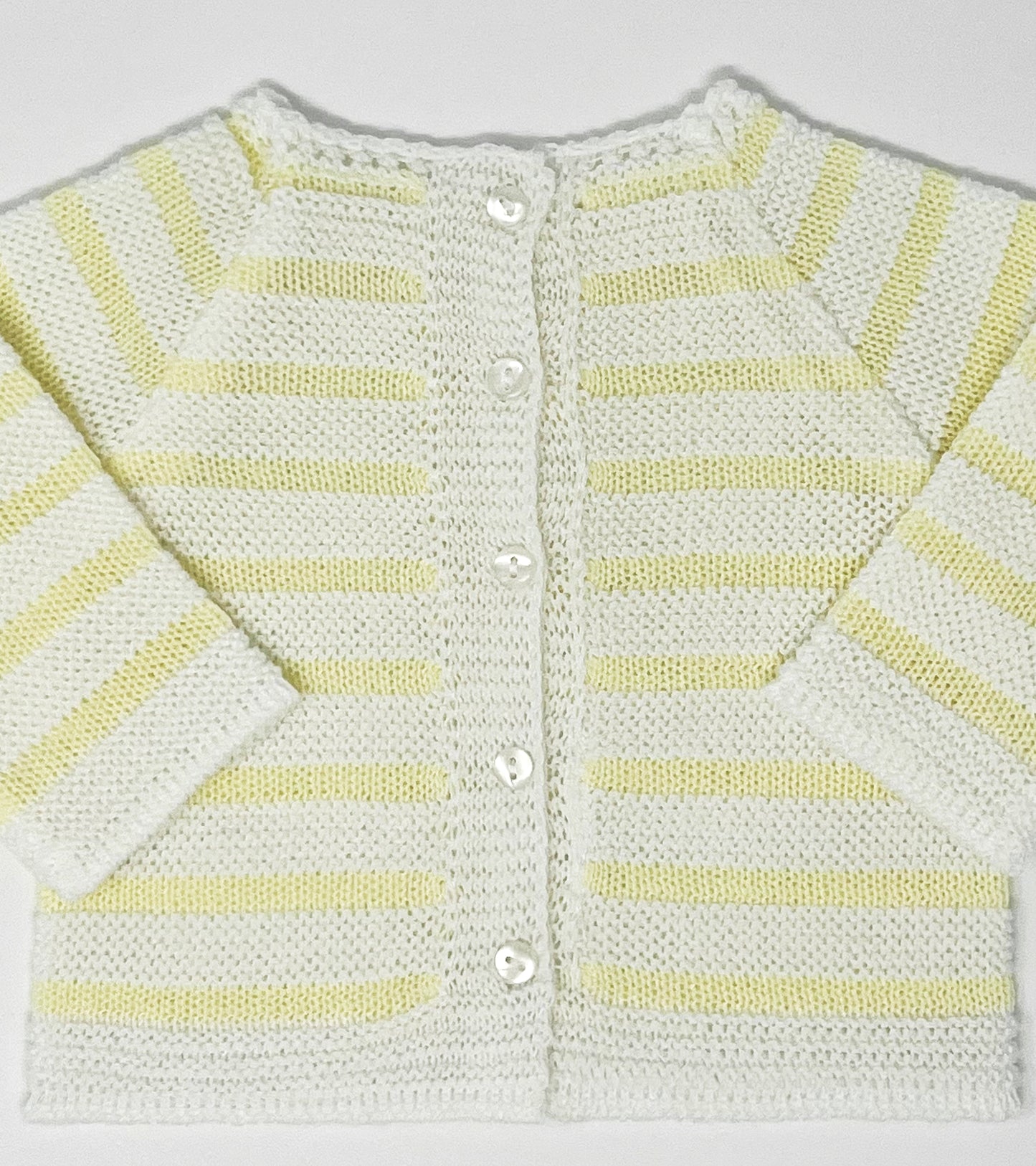 Baby Knitted Yellow Striped Set