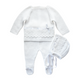 Lace Baby Knit Outfit (White)