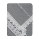 Newborn Baby Knit Blanket, Lace (Gray)
