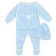 Pompoms Baby Knit Outfit (Blue)