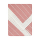 Newborn Baby Knit Blanket, Striped (Dusty Rose)