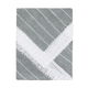 Striped  Baby Knit Blanket (Gray)