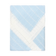 Newborn Baby Knit Blanket, Striped (Light Blue)