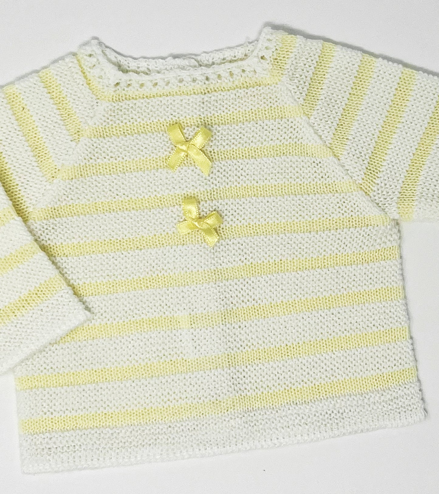 Newborn Knitted Clothes, Baby Knit Outfit with Stripes