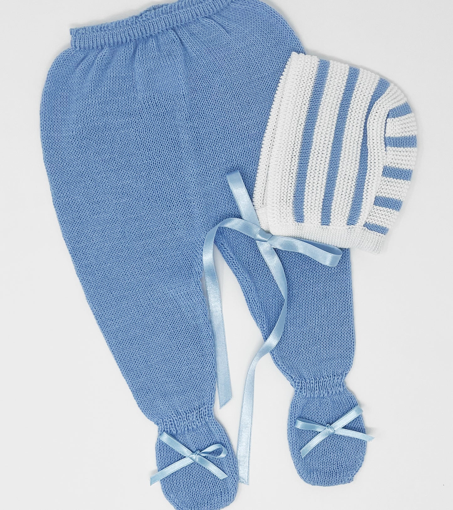 Newborn Knitted Clothes, Baby Knit Outfit with Stripes